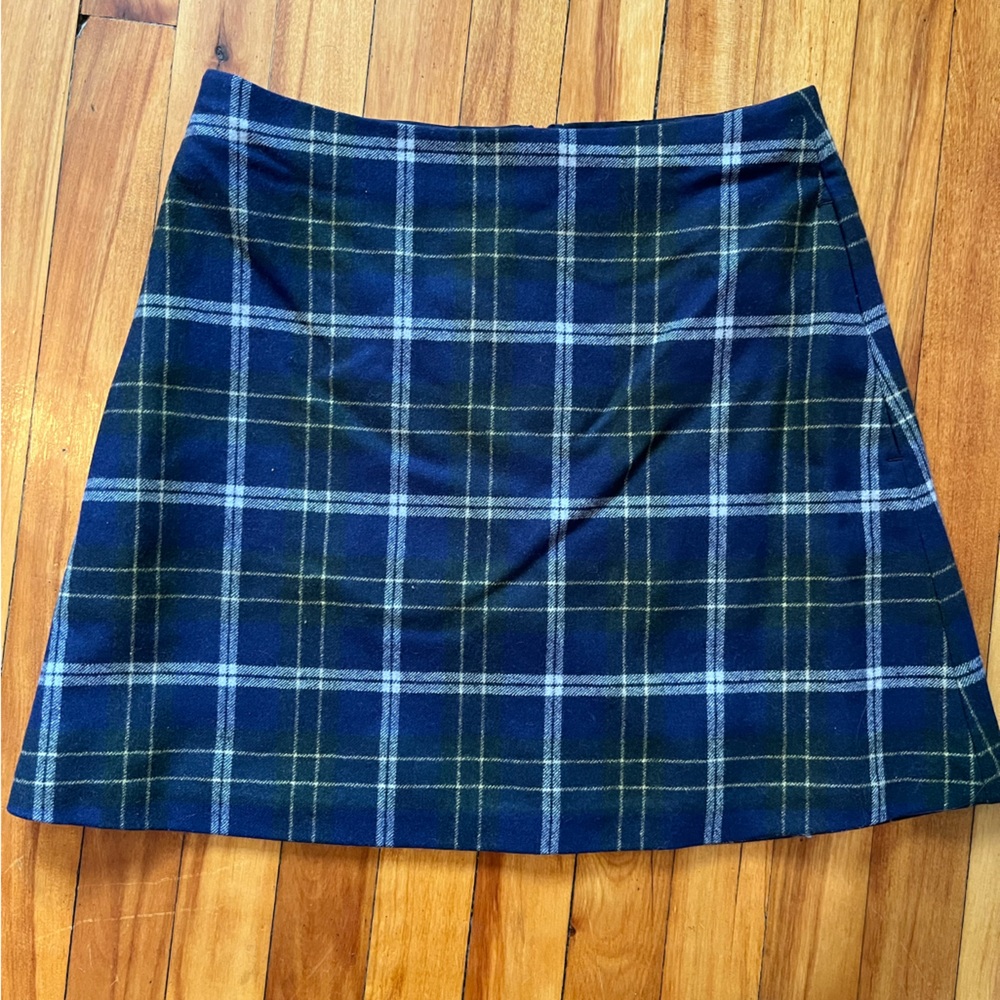 Wilfred by Aritzia wool a-line mini skirt